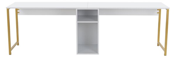 Birou Twin Study Desk Alb