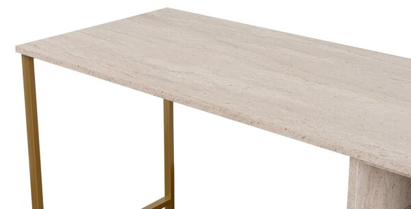 Birou Twin Study Desk Auriu