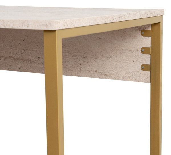 Birou Twin Study Desk Auriu