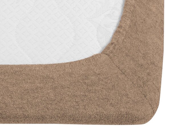 Cearsaf frotir EXCLUSIVE maro deschis 90x200 cm