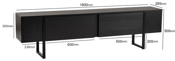 Comoda TV Serenity Negru