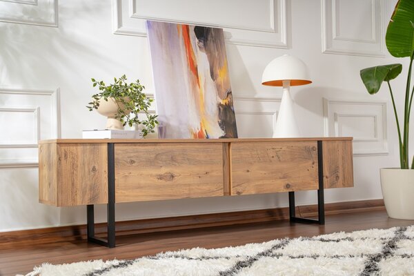 Comoda TV Serenity Natural cu Negru
