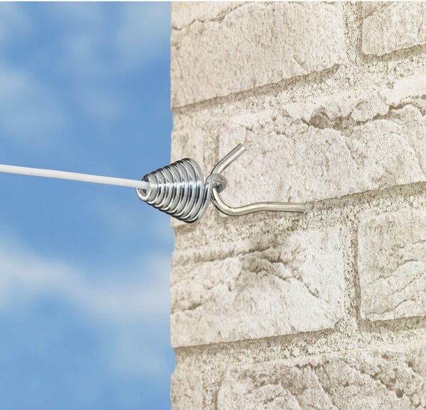 Sârmă de rufe extensibilă, Wenko Jumbo, 15 m lungime