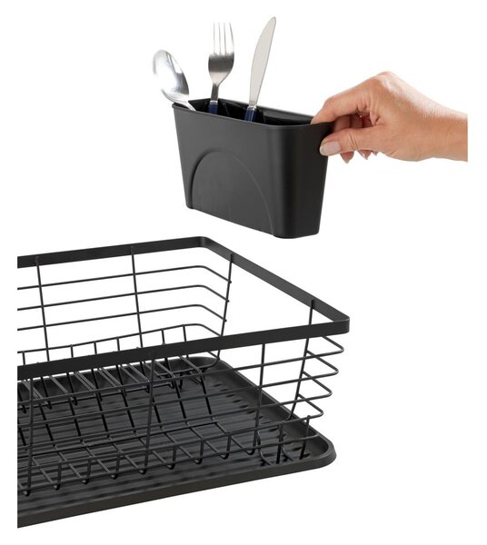 Suport pentru scurs vase Wenko Drip, negru