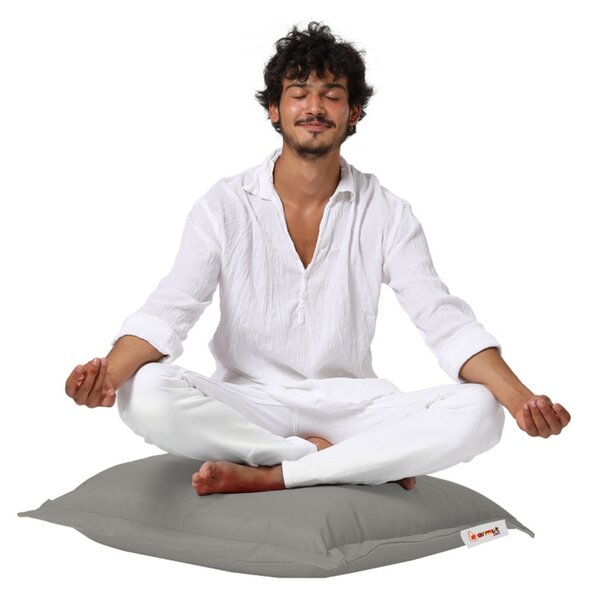 Perna de exterior Cushion Pouf Gri
