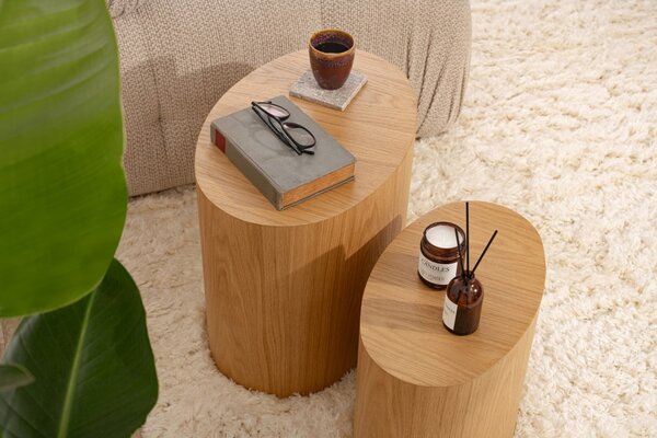 Set masute laterale Elipse Set Stejar