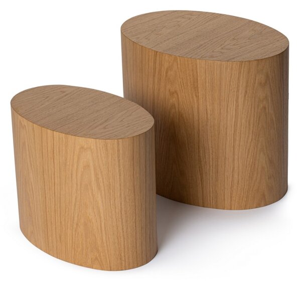 Set masute laterale Elipse Set Stejar
