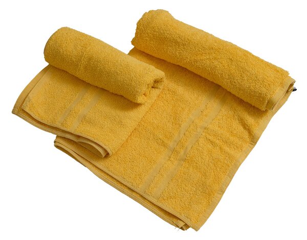 Prosop BASIC DUAL 50 x 100 cm galben, 100% bumbac