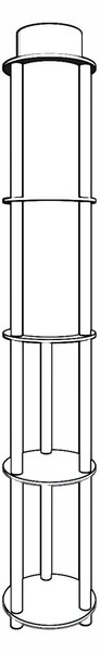 Lampadar KS-11107 Nuc 17x35x150 cm