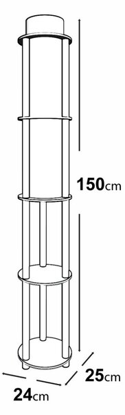 Lampadar KS-11107 Nuc 17x35x150 cm