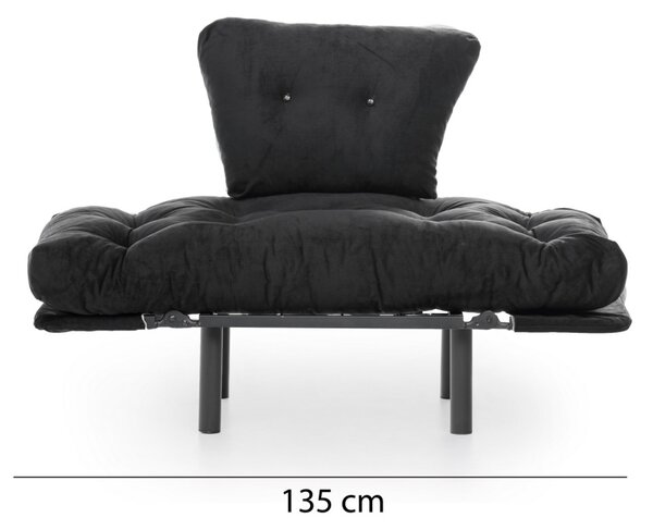 Fotoliu Nitta Negru