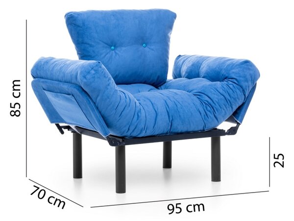 Fotoliu Nitta Albastru