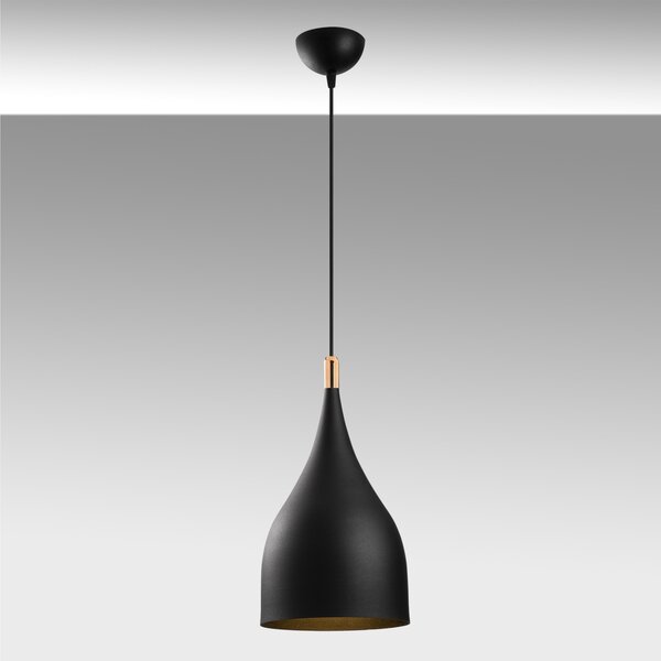 Lustra Saglam Negru 25x25x137 cm