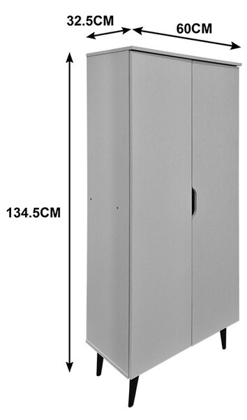 Pantofar, Oufelia, Negru, 32.5x60x134.5 cm