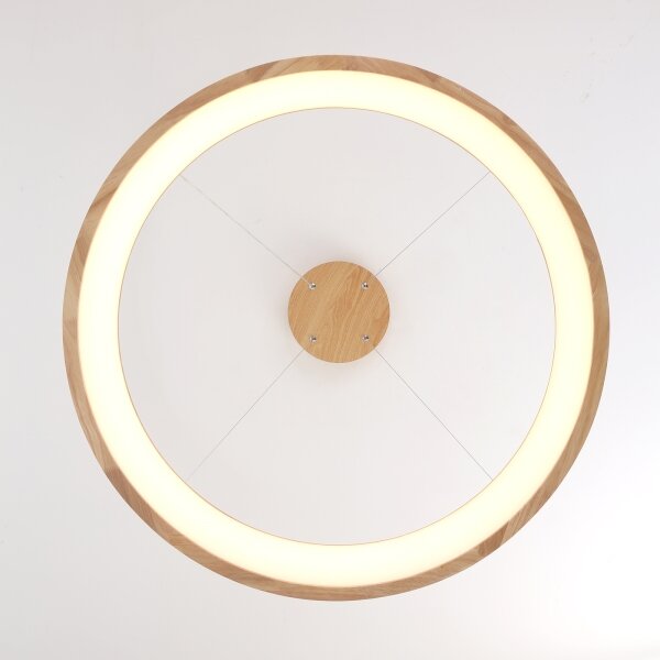 Brilagi - Lustră suspendată pe cablu FALCON WOOD LED/60W/230V 3000/4000/6000K 80 cm din lemn