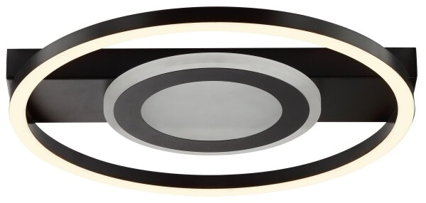 Brilliant - LED RGBW plafonieră MAUREEN, cu funcție dimmabilă, LED/20W/230V 3000-6500K neagră+ telecomandă