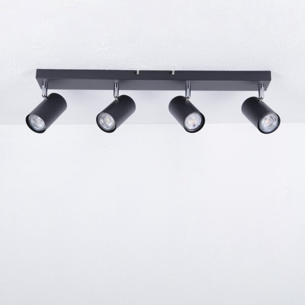 Spot ROBBY 4xGU10/35W/230V negru Globo 57911-4B