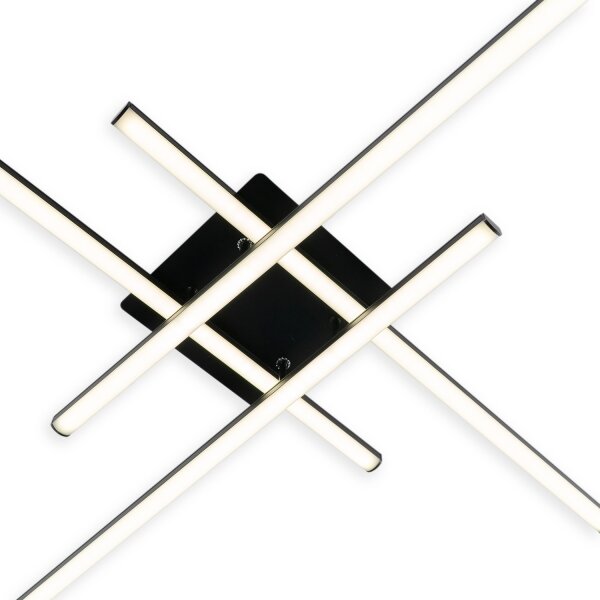 Brilagi - Plafonieră LED STRIPES LED/37W/230V neagră