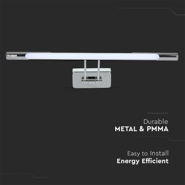 Aplică LED pentru oglindă LED/9W/230V 3000K 50cm crom