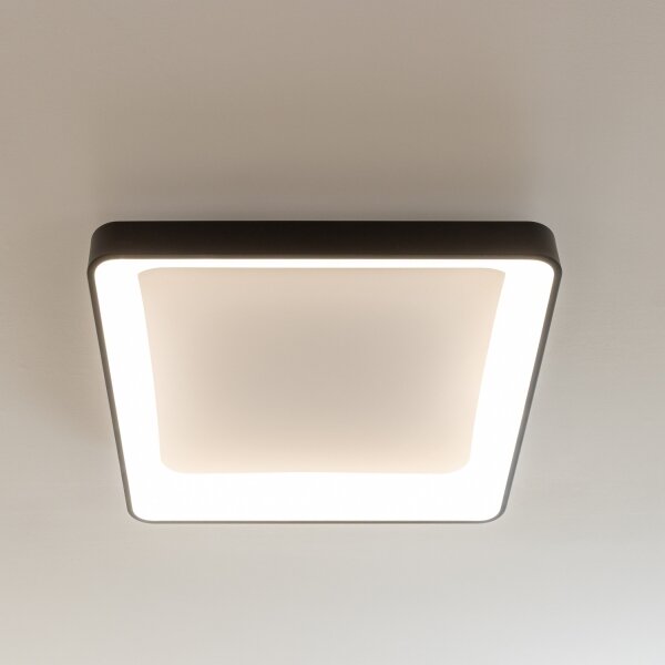 Brilagi - Plafonieră LED dimabilă FALCON II LED/125W/230V 60x60 cm neagră +telecomandă