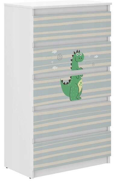 Comodă de calitate pentru copii cu dragon de basm 121x40x70 cm