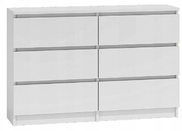 Comodă copii alb, 77 x 30 x 120 cm