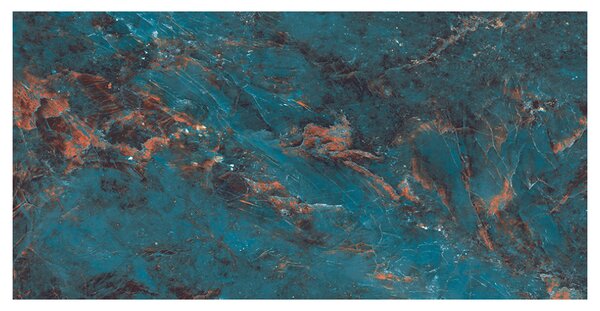 Gresie portelanata rectificata Laocoon Aqua, 60 x 120, lucioasa