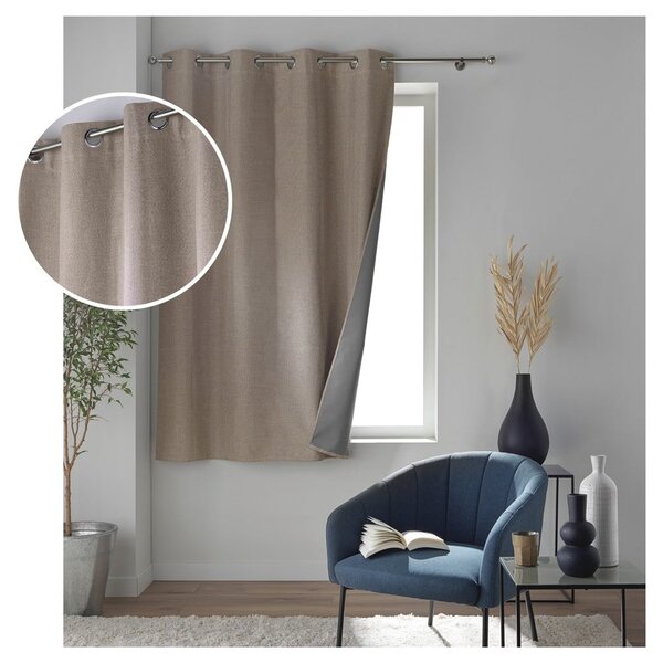 Draperie maro blackout 140x180 cm Crepuscule – douceur d'intérieur