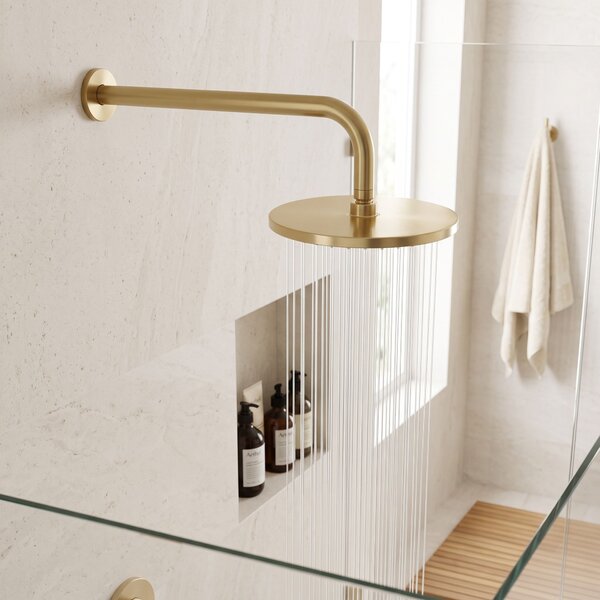 Braț duș rotund REA JS-9021 40cm Brush gold