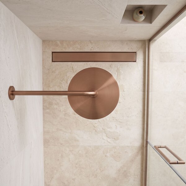 Braț duș rotund REA JS-9021 40cm Brush copper