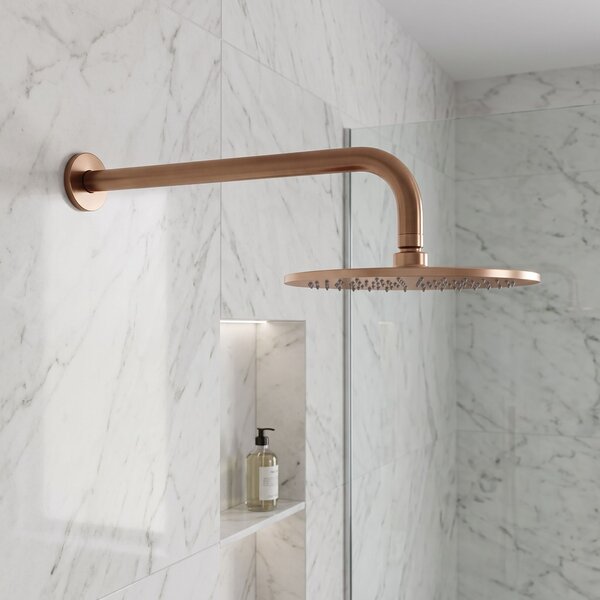 Braț duș rotund REA JS-9021 40cm Brush copper