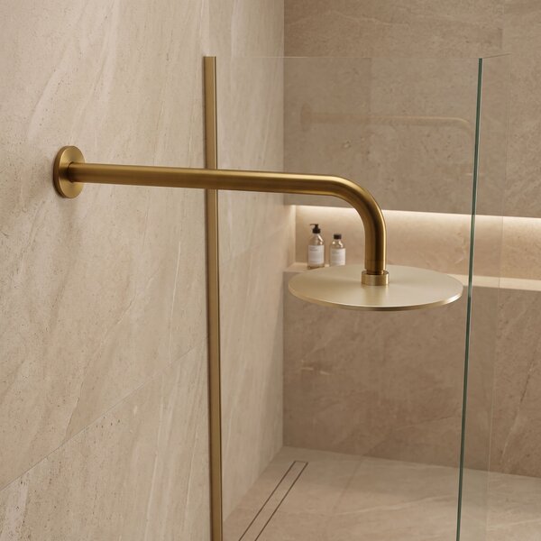 Braț duș rotund REA JS-9021 40cm Brush gold
