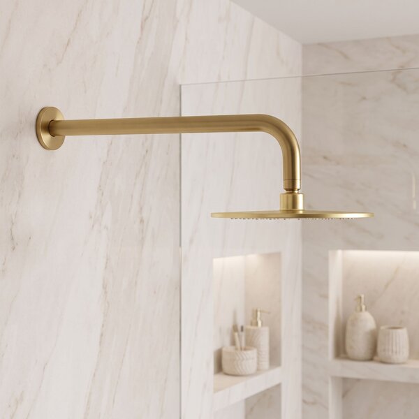 Braț duș rotund REA JS-9021 40cm Brush gold