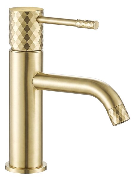Baterie pentru lavoar Rea Lungo Diamond Brush Gold