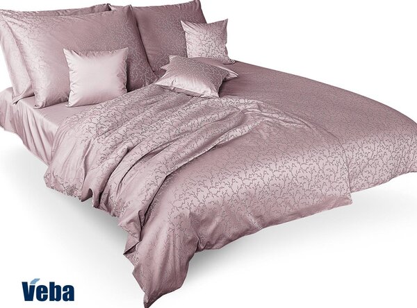 Lenjerie de pat Tencel cu ramurele, roz prăfuit roz 140x200 cm