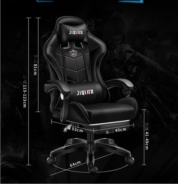 Scaun de gaming confortabil negru