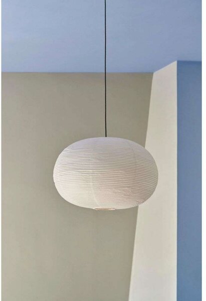 HAY Abajur Paper Shade Ellipse, 70 cm – fără set de cabluri, Alb, Camera de zi / sufragerie, Hârtie / Carton, Scandinavă