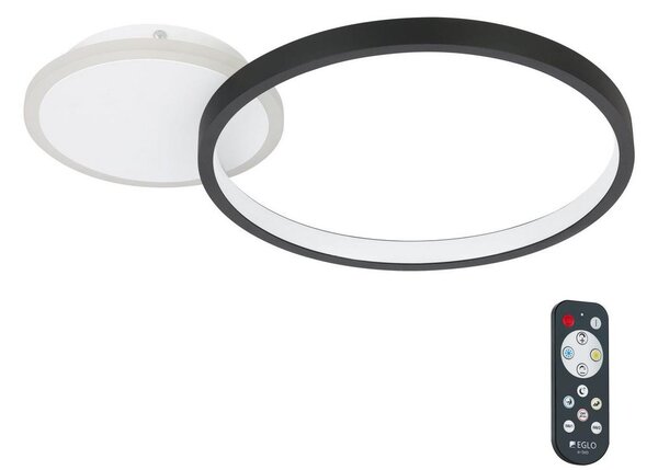 Plafonieră LED dimabilă GAFARES LED/15W/230V negru Eglo 900421 + telecomandă