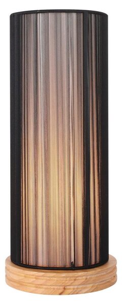 Lampă de masă KIOTO 1xE27/40W/230V neagră/lemn
