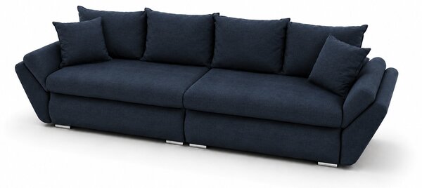 Canapea Extensibilă Confort cu Spumă HR, Bleumarin Închis