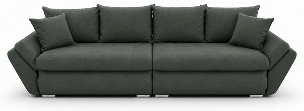 Canapea Extensibilă Confort cu Spumă HR, Verde Închis