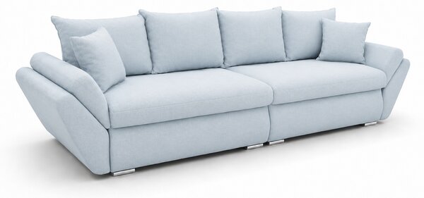 Canapea Extensibilă Confort cu Spumă HR , Bleu Deschis