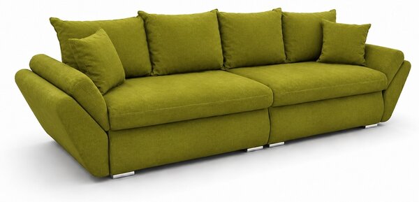 Canapea Extensibilă Confort cu Spumă HR, Verde olive