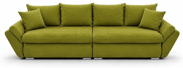 Canapea Extensibilă Confort cu Spumă HR, Verde olive