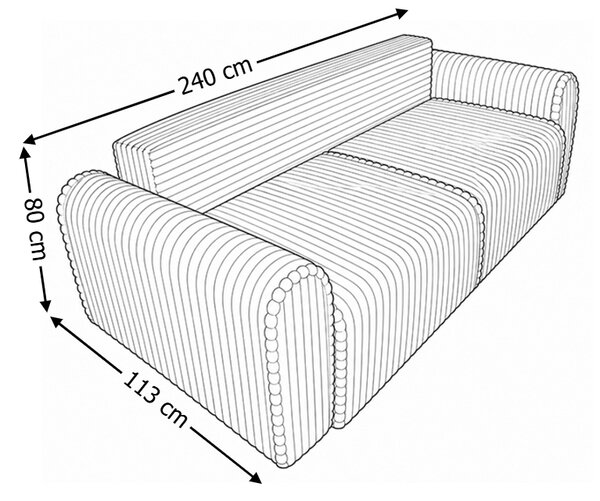 Canapea Extensibilă Calipso Bej