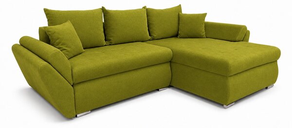 Colțar Extensibil Confort cu Spumă HR, Verde Olive