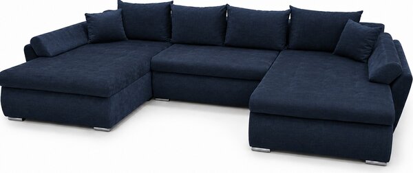 Colțar Extensibil Confort U cu Spumă HR, Bleumarin închis