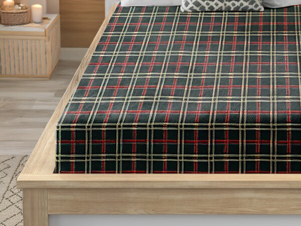 Cearsaf Cocolino microplus cu elastic GLENMOORE 200x200 cm verde