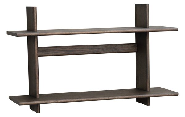 Raft în culoare naturală închisă etajat cu aspect de lemn de stejar 75 cm Westlock – Rowico