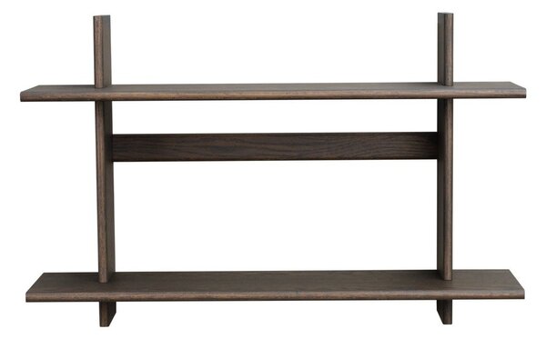Raft în culoare naturală închisă etajat cu aspect de lemn de stejar 75 cm Westlock – Rowico